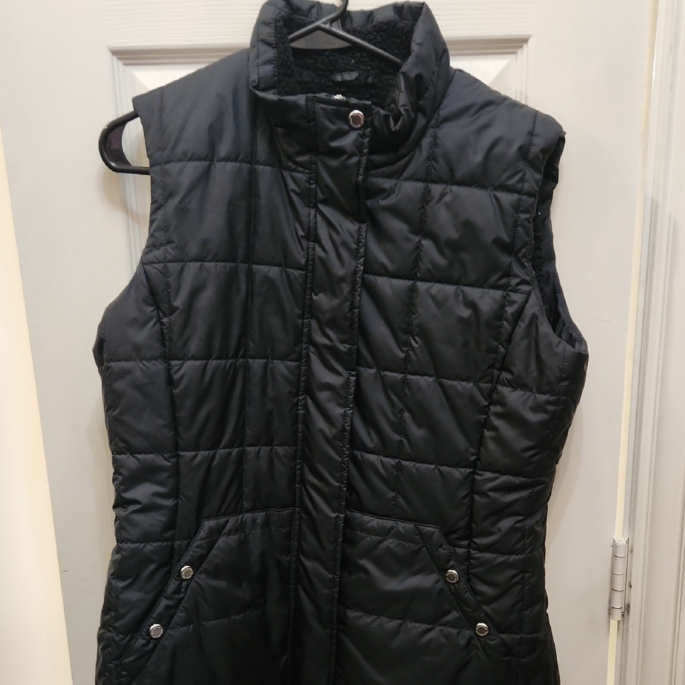 Weatherproof Black Quilted Puffer Vest